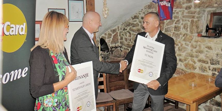 Turistička Zajednica općine Tkon osvojila Zlatnu MasterCard Statuu, foto:Promo