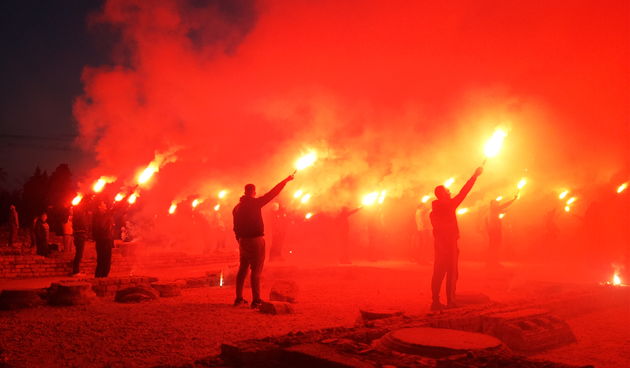 Društvo prijatelja Hajduka Zadar, bakljada na Forumu kao uvertira za Bilu noć