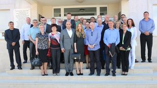 Delegacija Južnomoravske regije u posjeti otoku Viru Delegacija Južnomoravske regije u posjeti otoku Viru