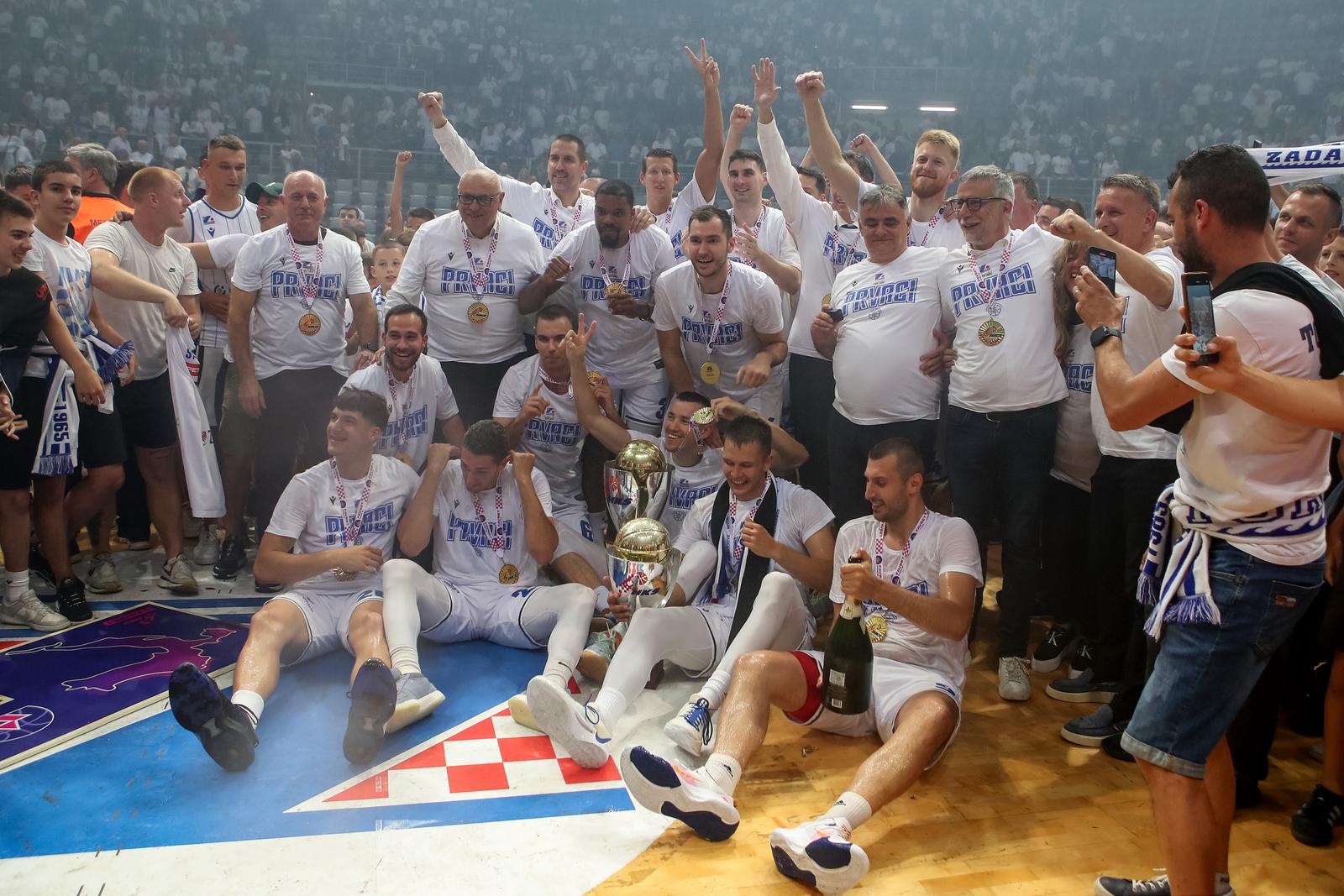 Košarkaši Zadra peti put u povijesti prvaci Hrvatske