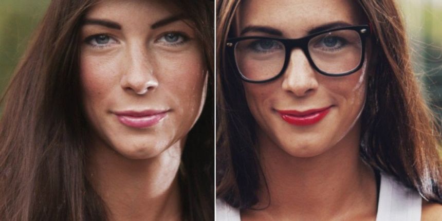 Lice sa i bez dioptrijskih naočala (Foto: Gulliver/Thinkstock) Lice sa i bez dioptrijskih naočala (Foto: Gulliver/Thinkstock)