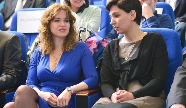 Zagreb – Na Institutu Rudjer Boskovic dodijeljeni su znanstveni oscari te su predstavljena dva prestizna projekta Europskog istrazivackog vijeca. Iva Tolic i Ana Suncana Smith. Photo: Marko Prpic/PIXSELL