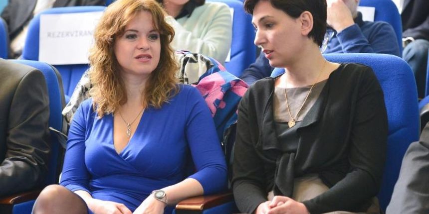 Zagreb – Na Institutu Rudjer Boskovic dodijeljeni su znanstveni oscari te su predstavljena dva prestizna projekta Europskog istrazivackog vijeca. Iva Tolic i Ana Suncana Smith. Photo: Marko Prpic/PIXSELL