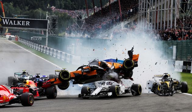 VN Belgije: Sudar Fernado Alonso