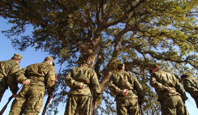 Zadar, 230110. Branitelji. Hrvatska vojska. Povodom obiljezavanja 17. obljetnice vojno – redarstvene  akcije Maslenica , prve velike akcije Hrvatske vojske kojom je oslobodjen veci dio zadarskoga zaledja i omogucen promet izmedju sjevera i juga Hrvatske