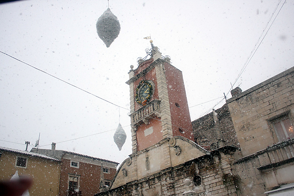 Snijeg u Zadru, 17. prosinca 2009, Foto: Saša Čuka