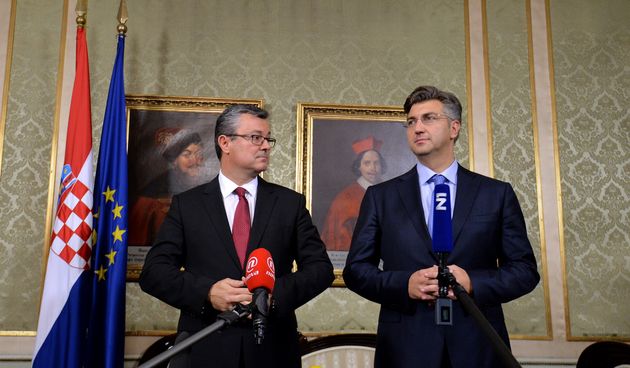 Tihomir Orešković i Andrej Plenković