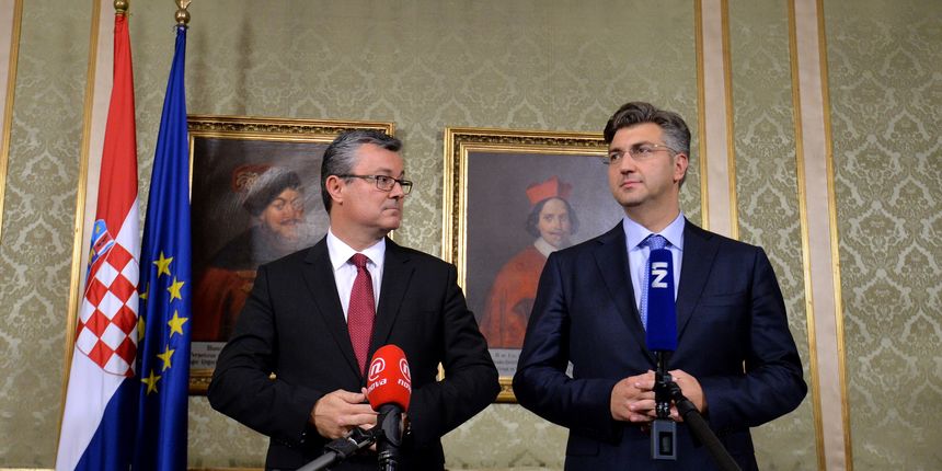 Tihomir Orešković i Andrej Plenković Tihomir Orešković i Andrej Plenković