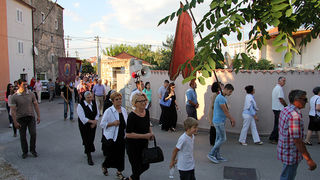 Arbanasi: Procesija povodom blagdana Tijelova 19. lipnja 2014.  foto: Bernard Kotlar