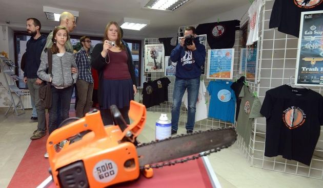 Varazdin – Otvorenjem izlozbe 10. godina TFF zapoceo je Trash film festival. Photo: Marko Jurinec/PIXSELL