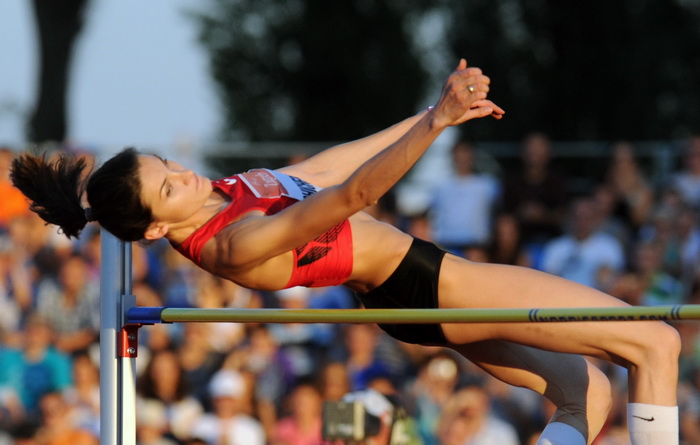 Zagreb, 130911.
IAAF World Challenge Zagreb 2011, 
61. memorijal Borisa Hanzekovica na atletskom stadionu Mladost na Savi.
Na slici: Chicherova Anna.
Foto: Srdjan Vrancic / CROPIX