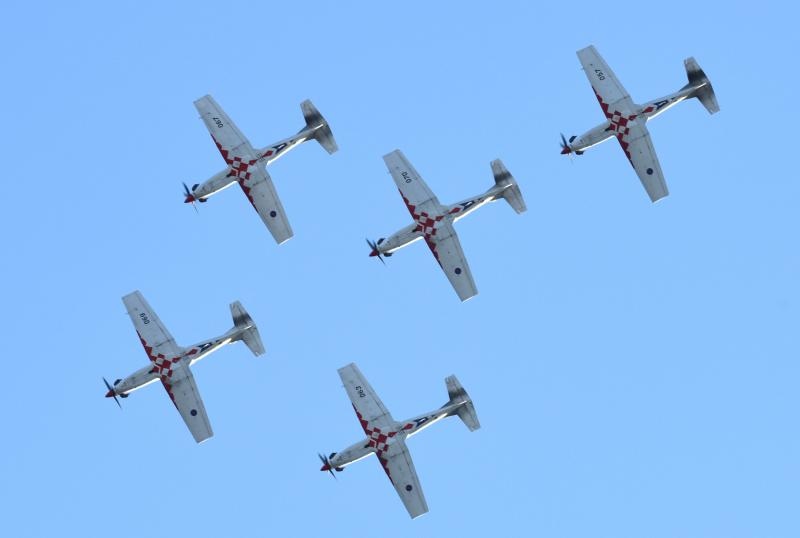 Šibenik: Akrobacijska grupa Krila oluje nakon 8 godina nastupila na Dječjem festivalu, Photo: Dusko Jaramaz/PIXSELL