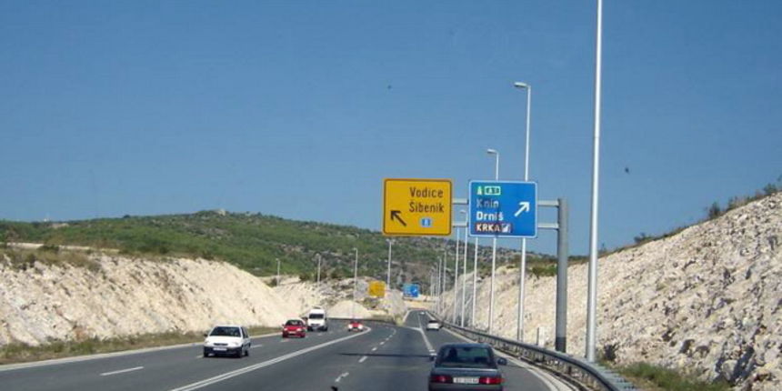 Sibenik: ulaz na autocestu A1