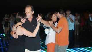 20.06.2013., Zadar – Pod gotovo punim mjesecom na instalaciji Pozdrav Suncu otvoren je 4. festival tanga.Photo: Filip Brala/PIXSELL 20.06.2013., Zadar – Pod gotovo punim mjesecom na instalaciji Pozdrav Suncu otvoren je 4. festival tanga.Photo: Filip Brala/PIXSELL