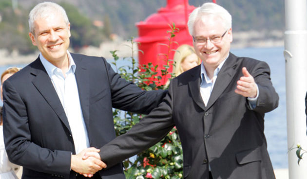 Opatija, 240310. Danas su se u Opatiji susreli Hrvatski predsjednik Ivo Josipovic i Srbijanski Boris Tadic. Foto: Zeljko Sop / CROPIX