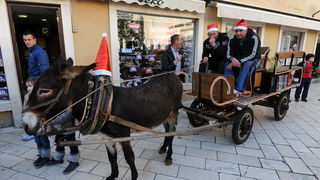 Zadar, 241212.
Na danasnji dan kao i svake godine u ovo vrijeme, cijeli Poluotok, a pogotovo Varos, pun je Zadrana koji uzivaju u bakalaru i druzenju s obitelji i prijateljima. Kroz citav grad prolaze klape i sviraci pjevajuci prigodne pjesme.
Na fotograf Zadar, 241212.
Na danasnji dan kao i svake godine u ovo vrijeme, cijeli Poluotok, a pogotovo Varos, pun je Zadrana koji uzivaju u bakalaru i druzenju s obitelji i prijateljima. Kroz citav grad prolaze klape i sviraci pjevajuci prigodne pjesme.
Na fotograf
