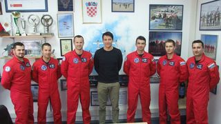 Goran Višnjić posjetio pilote u zrakoplovnoj bazi Zemunik