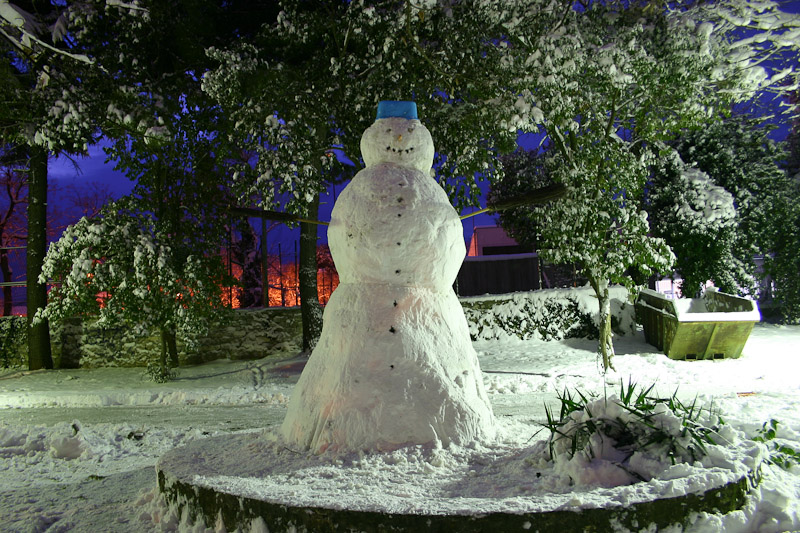 Izrada najvećeg snijegovića u gradu, foto: Ivan Matić