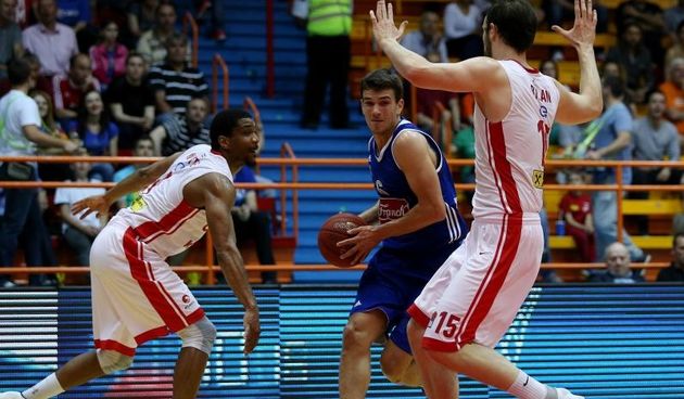 Dom sportova, 1. utakmica finala prvenstva Hrvatske u kosarci, KK Cedevita – KK Cibona. Filip Kruslin. Photo: Dalibor Urukalovic/PIXSELL