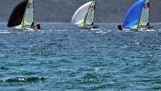 Jedrenje: SP klase 49er – drugi dan 8. svibnnja 2012, Foto: Leonard Kvarantan Jedrenje: SP klase 49er – drugi dan 8. svibnnja 2012, Foto: Leonard Kvarantan
