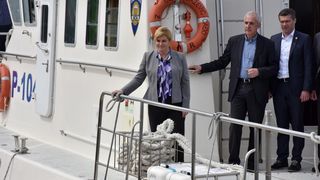 Predsjednica Grabar Kitarović posjetila otok Ist. Foto: Dino Stanin/PIXSELL