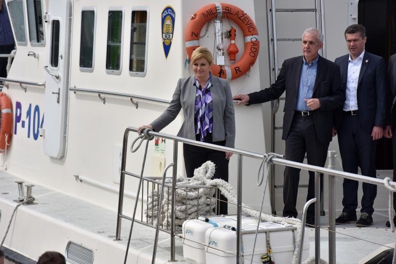 Predsjednica Grabar Kitarović posjetila otok Ist. Foto: Dino Stanin/PIXSELL
