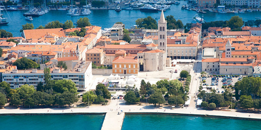 Grad Zadar iz zraka, foto: Leo Banić
