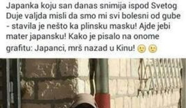 Pauletićev status o japanskim turistima na Facebooku