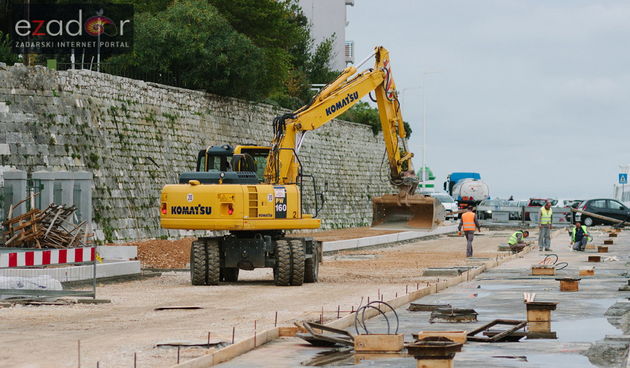 Đir po gradu, petak 3. studenog 2017. Liburnska obala, radovi
