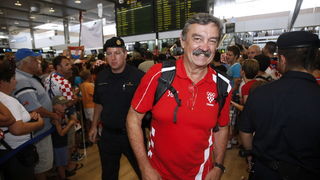 Zagreb, 130812. Pleso.Povratak Hrvatske olimpijske delegacije u Zagreb sa Olimpijskih igara u Londonu.Na fotografiji: Ratko Rudic.Foto: Goran Mehkek / CROPIX Zagreb, 130812. Pleso.Povratak Hrvatske olimpijske delegacije u Zagreb sa Olimpijskih igara u Londonu.Na fotografiji: Ratko Rudic.Foto: Goran Mehkek / CROPIX