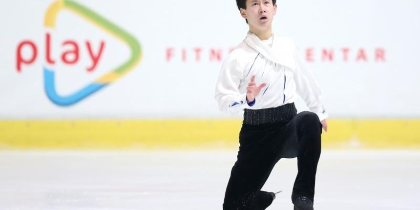 Zagreb, Ledena dvorana Doma sportova – 48. Zlatna pirueta Zagreba 2015. Kratki program, muski. Denis Ten, Kazahstan. Photo: Igor Kralj/PIXSELL Zagreb, Ledena dvorana Doma sportova – 48. Zlatna pirueta Zagreba 2015. Kratki program, muski. Denis Ten, Kazahstan. Photo: Igor Kralj/PIXSELL