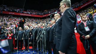 Spaladium Arena, Split – Europsko rukometno prvenstvo, skupina A, 1. kolo, Hrvatska – Srbija. Spaladium Arena, Split – Europsko rukometno prvenstvo, skupina A, 1. kolo, Hrvatska – Srbija.