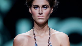 Zagreb, 201012.
U shopping centru Westgate od 18.-20.10. odrzava se modna revija Cro A Porter.
Na fotografiji: revija, Lokomotiva by Lana i Luka, model Bojana Gregoric.
Foto: Neja Markicevic / CROPIX