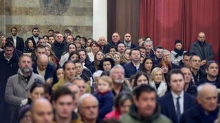 Nadbiskup Milan Zgrablić predvodio je misu na Božić u katedrali svete Stošije