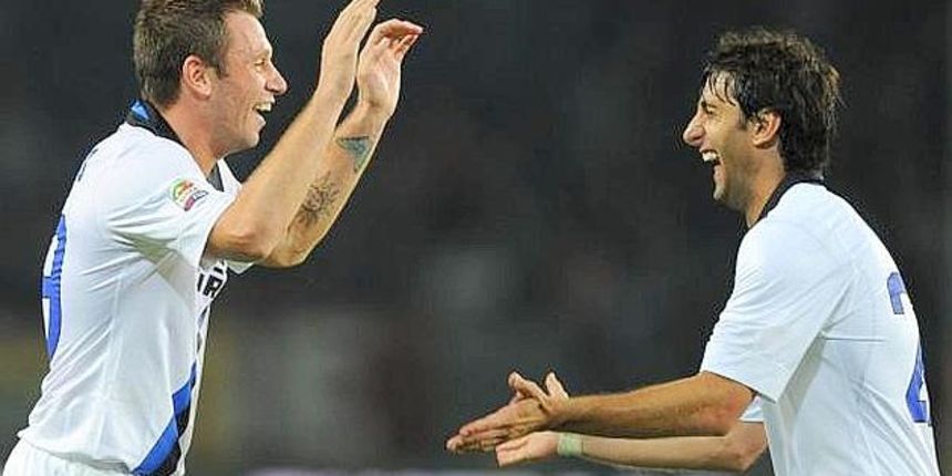 Antonio Cassano i Diego Milito, foto: gazzetta.it