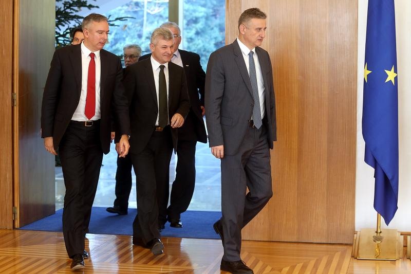 Predsjednica RH primila predstavnike Domoljubne koalicije i Hrvatska raste na konzultacije. Foto: Goran Stanzl/PIXSELL