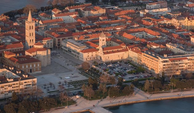 Zadar iz zraka, panorama Zadra