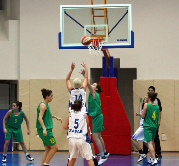 a-1 liga zene: ZKK Zadar – ZKK Tresnjevka 83-46, Foto: Mladen Malik