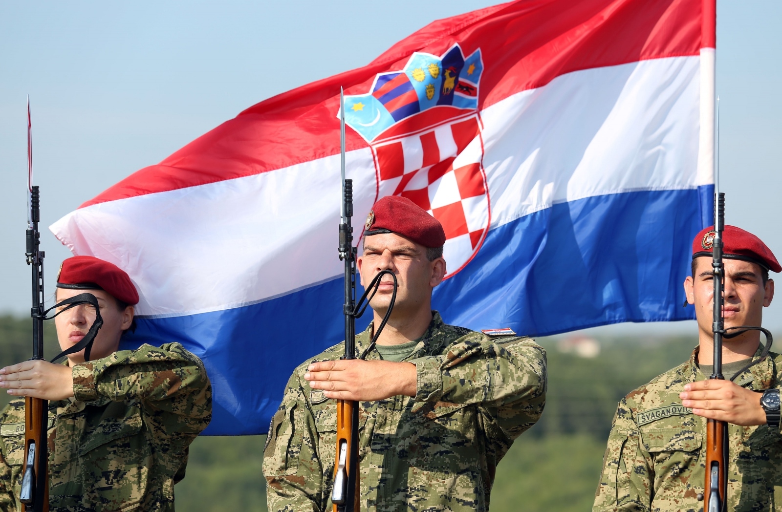 Generalna proba na kninskoj tvrđavi uoči svečane proslave 23. obljetnice VRO Oluja