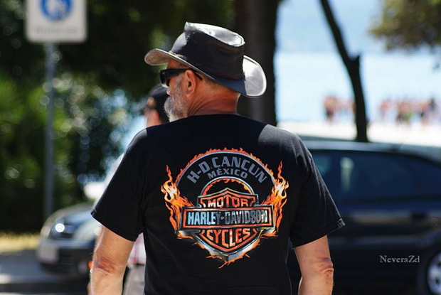 Nekoliko stotina vlasnika kultnih Harley Davidsona danas je posjetilo Zadar, Foto: Nevera ZD