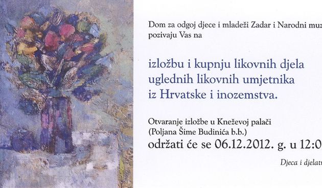 Izložba likovnih djela za pomoć Domu za odgoju djece i mladeži