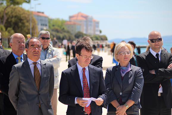 Svečanost polaganja J. Y. Costeau memorijalne ploče na Morskim orguljama