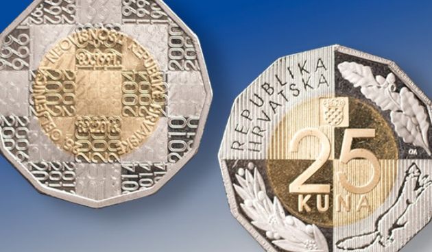 U optjecaju kovanica od 25 kuna, HNB