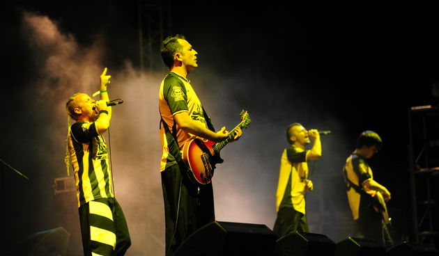 Sibenik, 090811.
Summer eko music festival Terraneo 2011. 
Prvog dana na festivalu Terraneo nastupila je Dubioza kolektiv.
Foto: Mladen Pobi / CROPIX