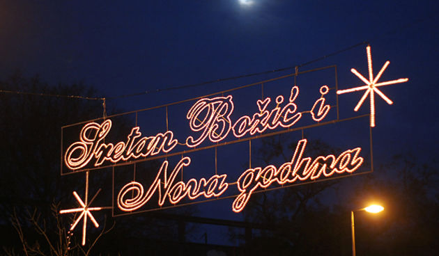 Božićni ukrasi u Zadru