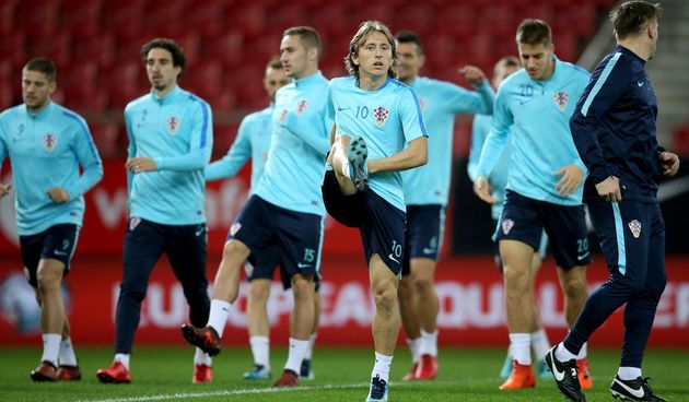 Pirej: Trening hrvatske nogometne reprezentacije uoči sutrašnje kvalifikacijske utakmice s Grčkom