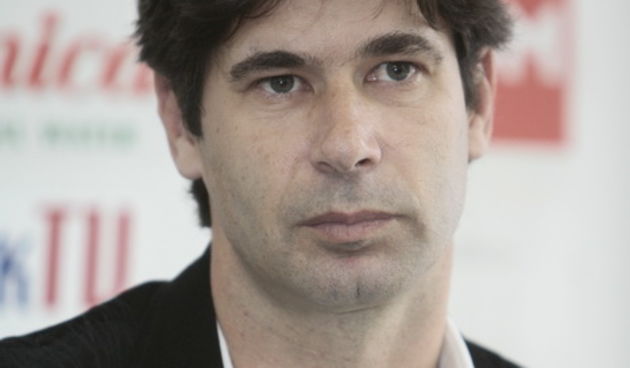 Split, 161110.  Stadion HNK Hajduka u Poljudu. Press konferencija HNK Hajduka. Na fotografiji: Goran Vucevic. Foto: Vladimir Dugandzic / CROPIX