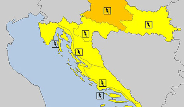 Stiže naglo zahladnjenje, moguć je izraženiji prolom oblaka, izvor: Meteoalarm.eu