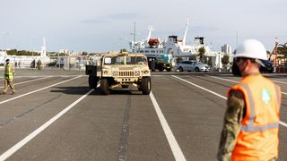 U Gaženicu dopremljena vojna oprema i sredstva za vježbu Immediate Response 21 U Gaženicu dopremljena vojna oprema i sredstva za vježbu Immediate Response 21