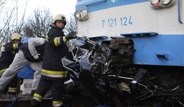 sudar vlaka i automobila (foto: Tportal)